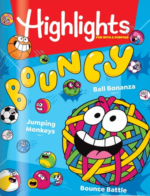 Highlights - Children's Books: A diverse group of children engaged in reading and solving visual puzzles in a bright